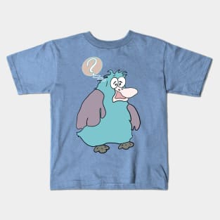 fat questioning bird. a very nice series of such birds on my other products Kids T-Shirt